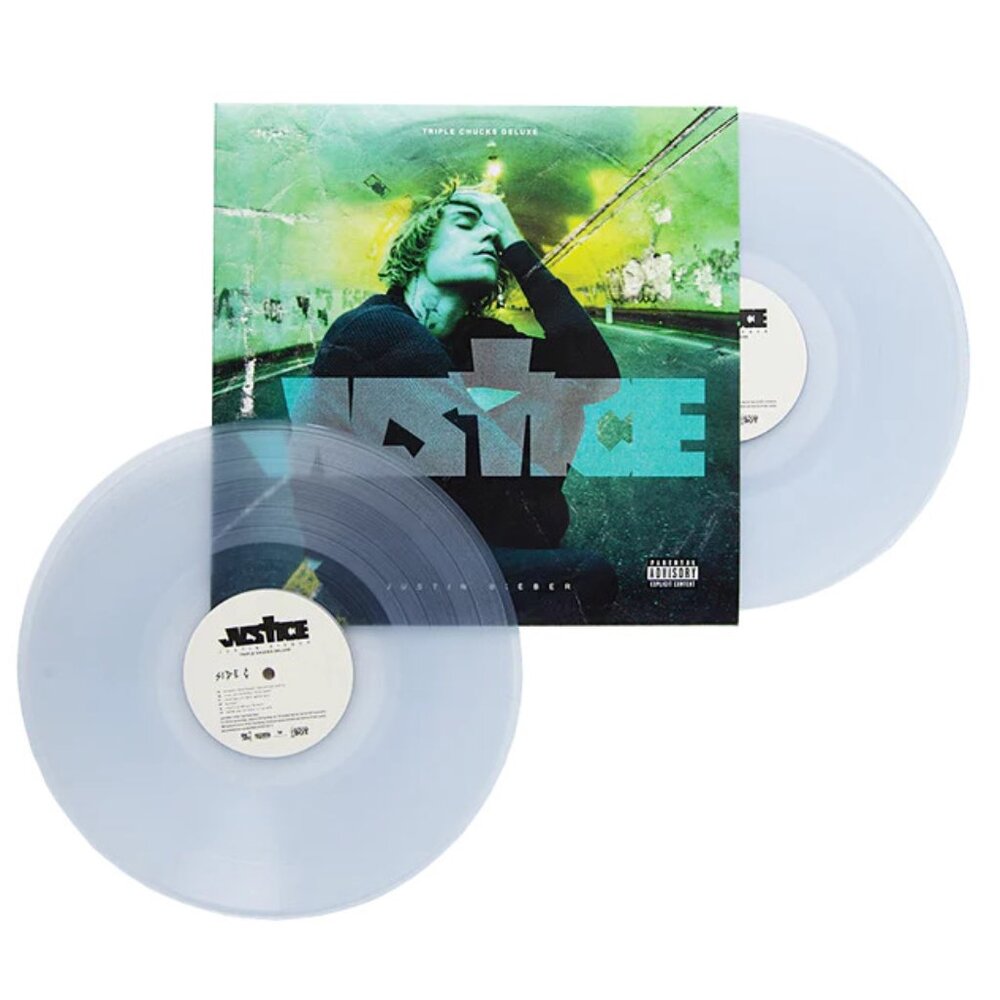 Justin Bieber Justice Triple Chucks Deluxe 2-LP ~ Colored Vinyl ~ New/Sealed!